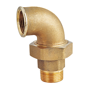 RACCORD COUDE À PORTÉE PLATE M.F.