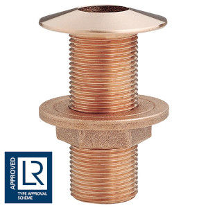 SORTIE DE COQUE EN BRONZE AVEC TÊTE INCLINÉE ET ÉCROU BRIDÉ EN BRONZE