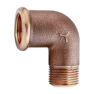 COUDE 90° M.F. EN BRONZE