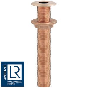 SORTIE DE COQUE TRAVERSANTE EN BRONZE XL AVEC ÉCROU BRIDÉ EN BRONZE