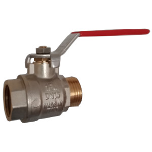 ROBINET À BILLE M.F. AVEC POIGNÉE REPOSITIONNABLE