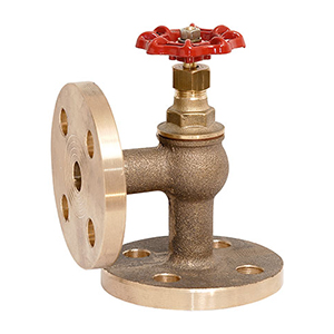 ROBINET GLOBE COUDÉ À BRIDE EN BRONZE PN6/PN16