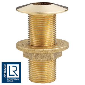 SORTIE DE COQUE INCLINÉE EN LAITON RÉSISTANT À LA CORROSION AVEC ÉCROU À BRIDE