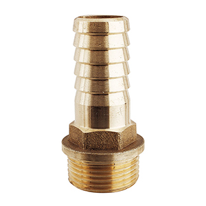 RACCORD LAITON ANTI-CORROSION "ROMA" TYPE LOURD À FILETAGE CONIQUE POUR TUYAU SOUPLE