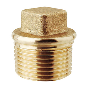 BOUCHON CARRÉ EN LAITON RÉSISTANT À LA CORROSION