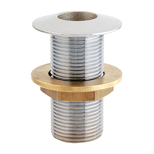 SORTIE DE COQUE TRAVERSANTE CHROMÉE AVEC TÊTE INCLINÉE