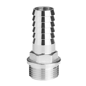 RACCORD FILETÉ CHROMÉ "ROMA" MODÈLE LOURD